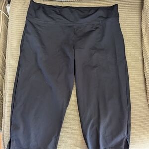 Black knee length swim shorts